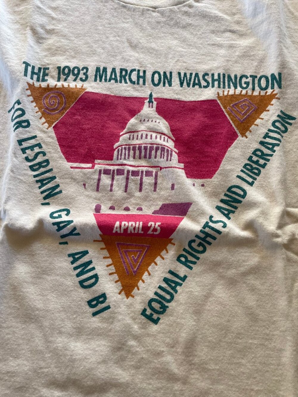 Commemorative T_Shirt  1993 LGBT March on Washington